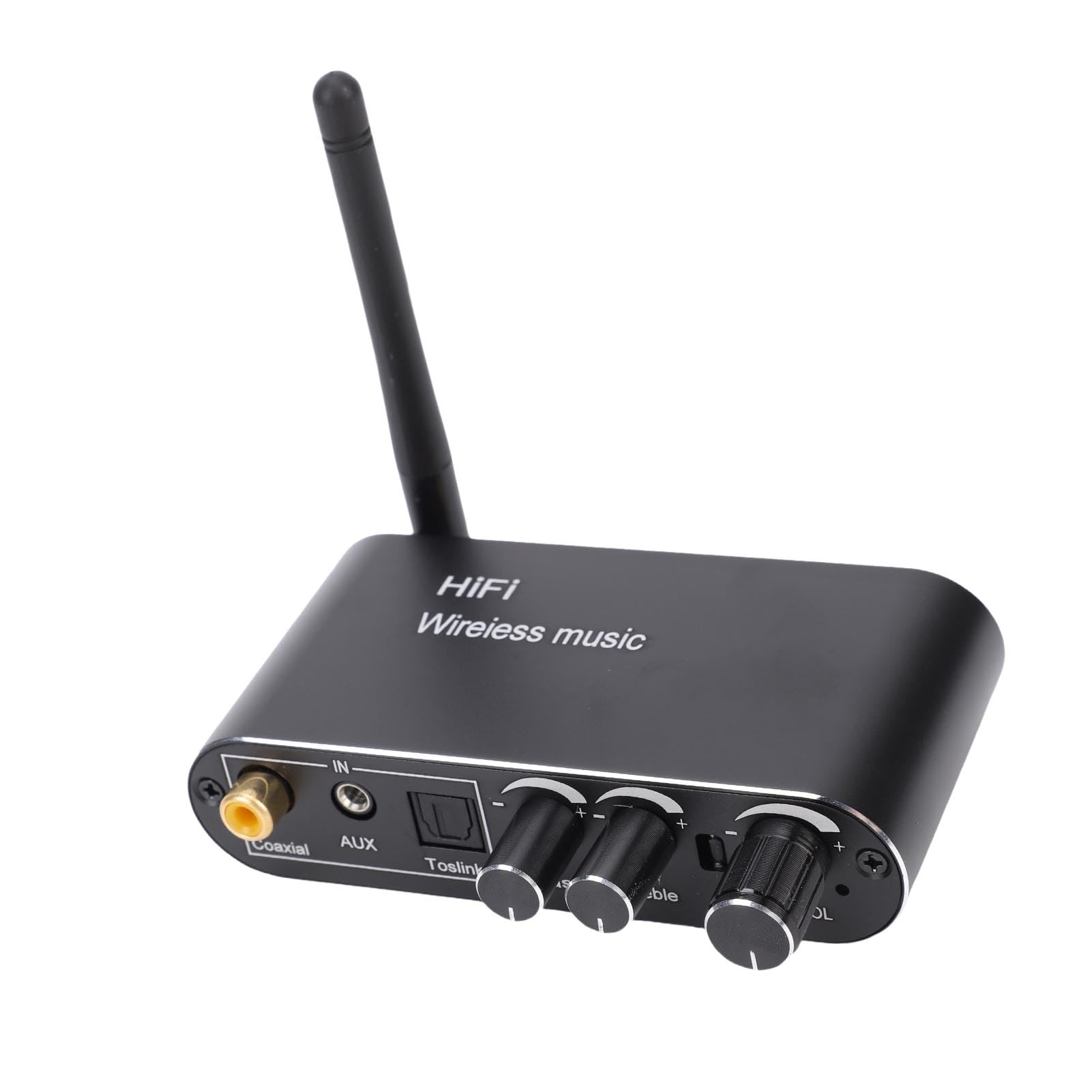 Goshyda Converter DAC Bluetooth 5.1, Adaptador de Audio Digital a Analógico con Entrada óptica/coaxial/USB a Salida Aux, para el sistemas Estéreo de Inicio TV