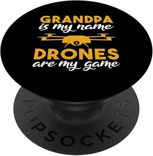 El abuelo es mi nombre Los drones son mi juego Drone Pilot Grandpa PopSockets intercambiables PopGrip