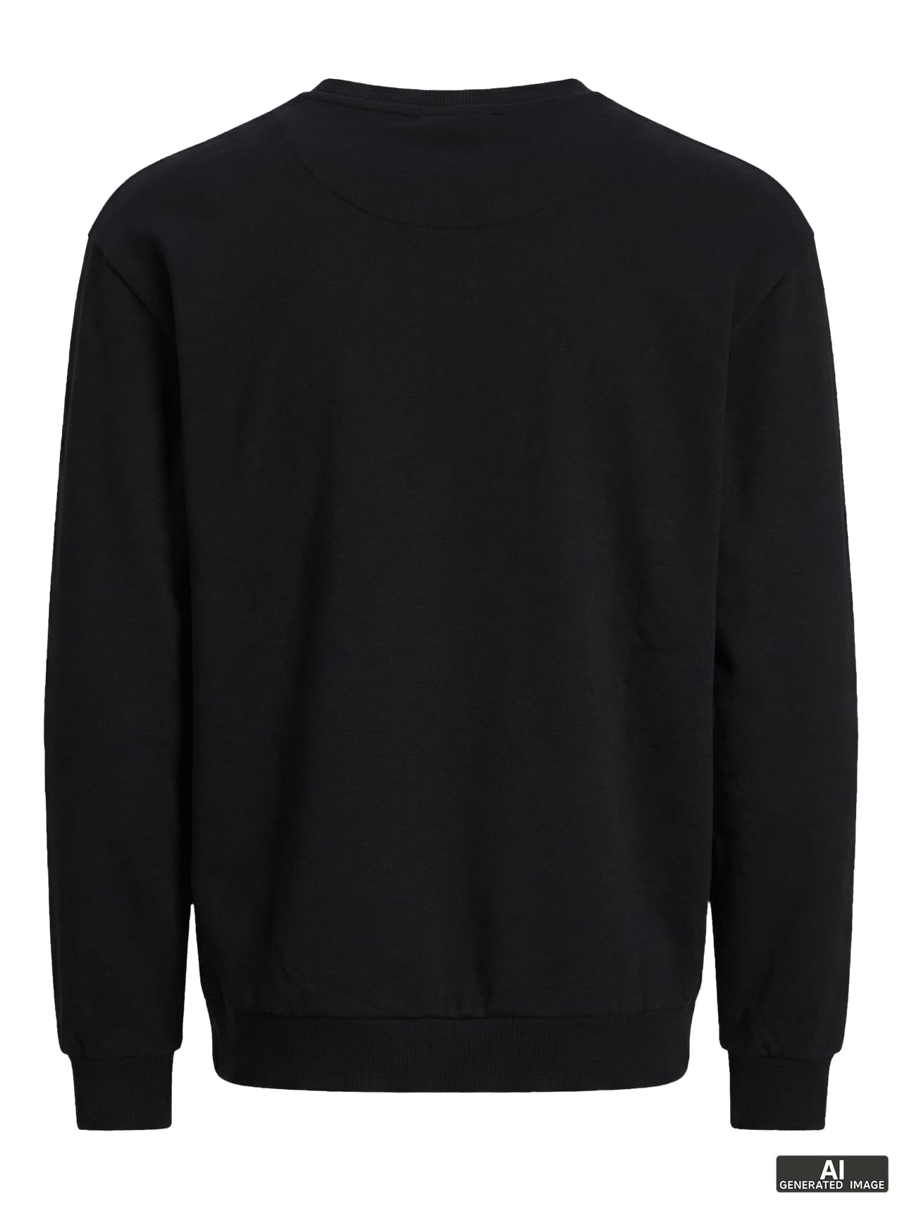 JACK & JONES Sudadera básica Cuello Redondo - Jersey de Manga Larga sólido JJEBRADLEY.