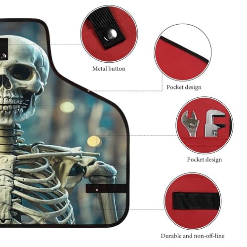 Delantal ajustable multi-bolsillos para hombres y mujeres miniatura 3