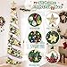 6Ft Prelit Pop Up Pencil Christmas Tree Decorations, Collapsible Artificial Christmas Tree with Lights, Foldable Pre Decorated with Ribbon Ornaments, Indoor Home Holiday Party Christmas Decorations
