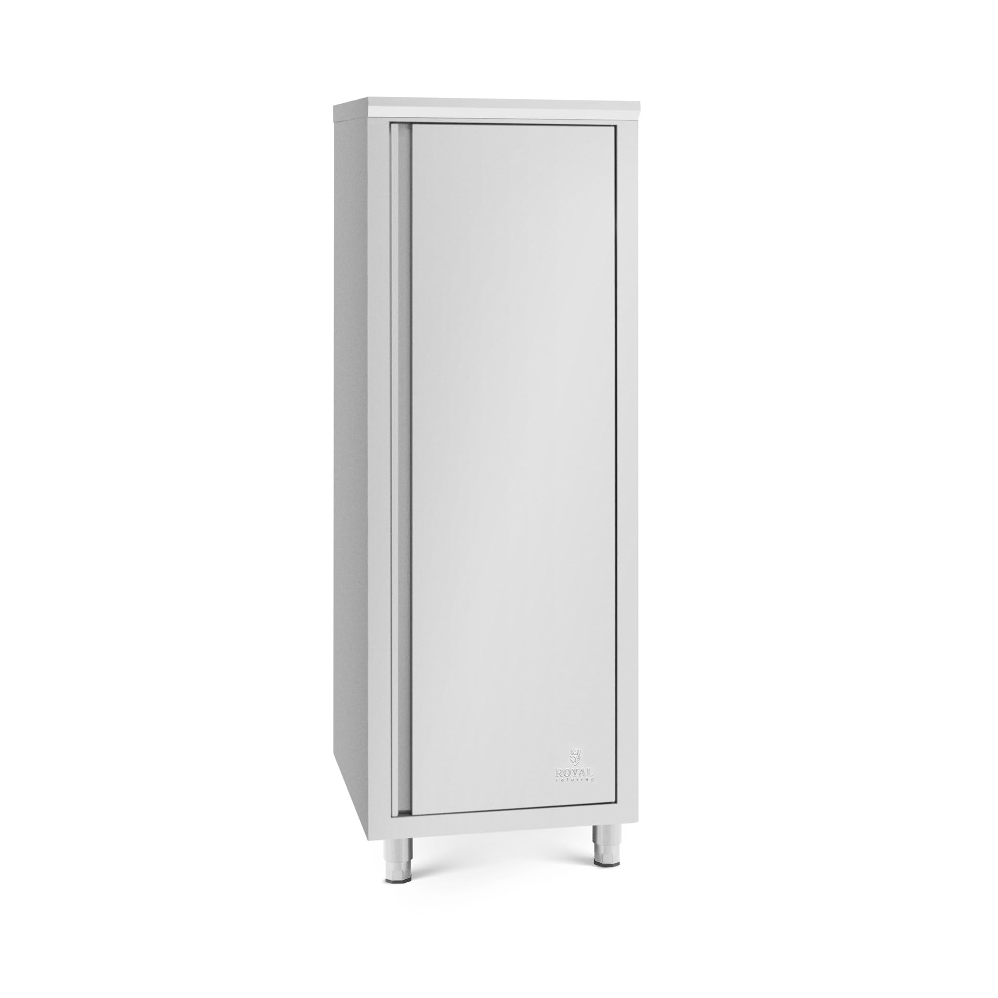 Royal Catering Armadio portastoviglie inox 60x60x180 cm 3 ripiani montaggio facile piedini regolabili Armadio alto per cucina industriale e ristorazione