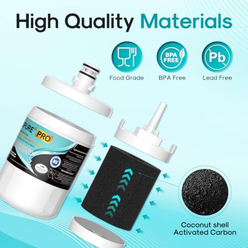 Image of ICEPURE PRO 5231JA2002A NSF401&53&42 Certified Water Filter,3 PACK | Replacement for LG LT500P, GEN11042FR-08, ADQ72910911, ADQ72910901, ADQ72910907, Kenmore 9890, 469890, LFX25974ST, RWF0100A