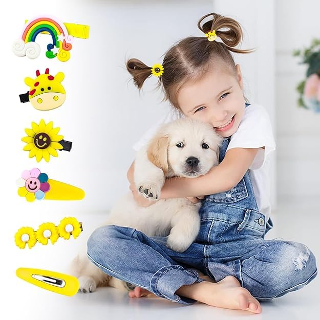 Image of 42 Pcs Hair Clips for Girls Kids Cute Fancy Hair Accessories for Baby Toddlers Teens Hairclips