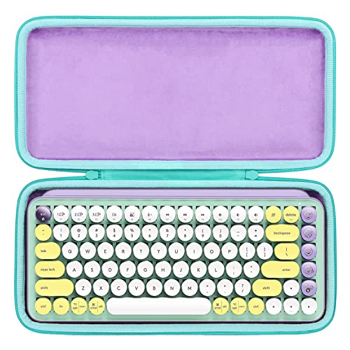 Funda Logitech Pop Keys co2CREA caja protectora de viaje para teclado mecánico inalámbrico