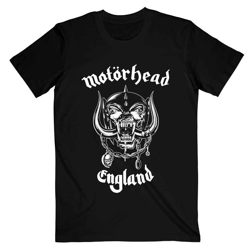 Rock Off officially licensed products Motorhead England Band Logo T Shirt M Black