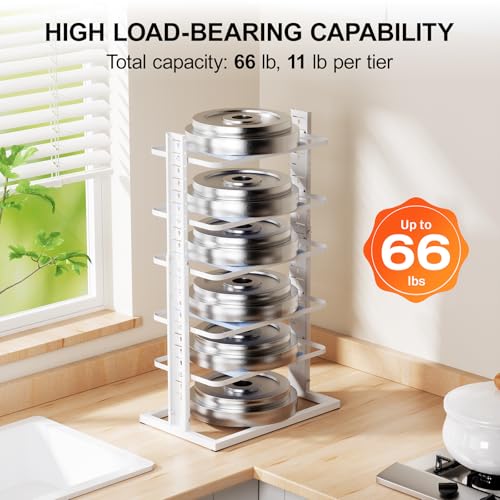 LAMU-Pots-and-Pans-Organizer-for-under-Cabinet-6-Tier-Heavy-Duty-Pan-Pot-Organizers-inside-Cabinet-Adjustable-14-to-2457-Pot-Rack-Kitchen-Cabinet-Organization-and-Storage-Holds-up-to-12-Cookware