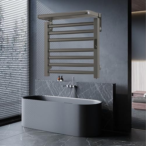Sèche-serviettes chauffant mural en acier pour des serviettes chaudes à chaque douche - 2