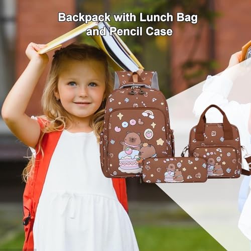 Sac à dos d'école mignon ensemble 3 pièces voyage loisirs ordinateur - 2