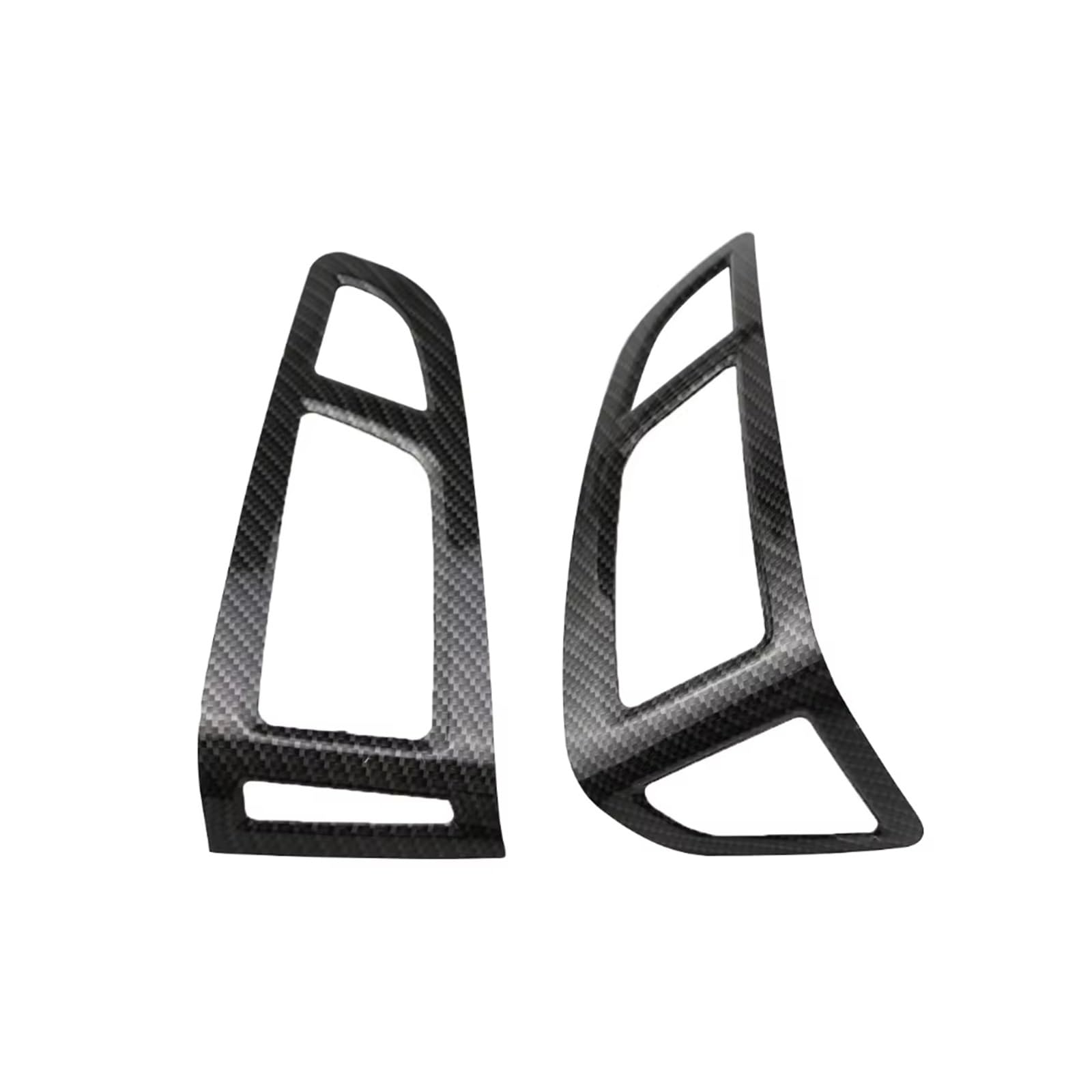 Car Interior Trim Accessories for Focus 3 for MK3 2015-2018 LHD Car Air Vent Outlet Panel Decoration Cover Trim Stickers(Wood Black 2pc)