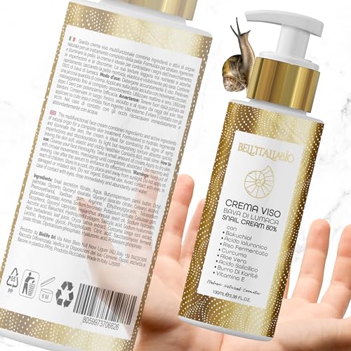 Siero E Crema Viso Con Bava Di Lumaca 98% (2X100 Ml, Crema + Siero) - 5