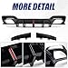 LED Rear Diffuser Fit for 2019-2022 3 Series G20 M Sport — Gloss Black Rear Bumper Lower Lip Fit for 330e 330i M340i with LED Red Brake Light
