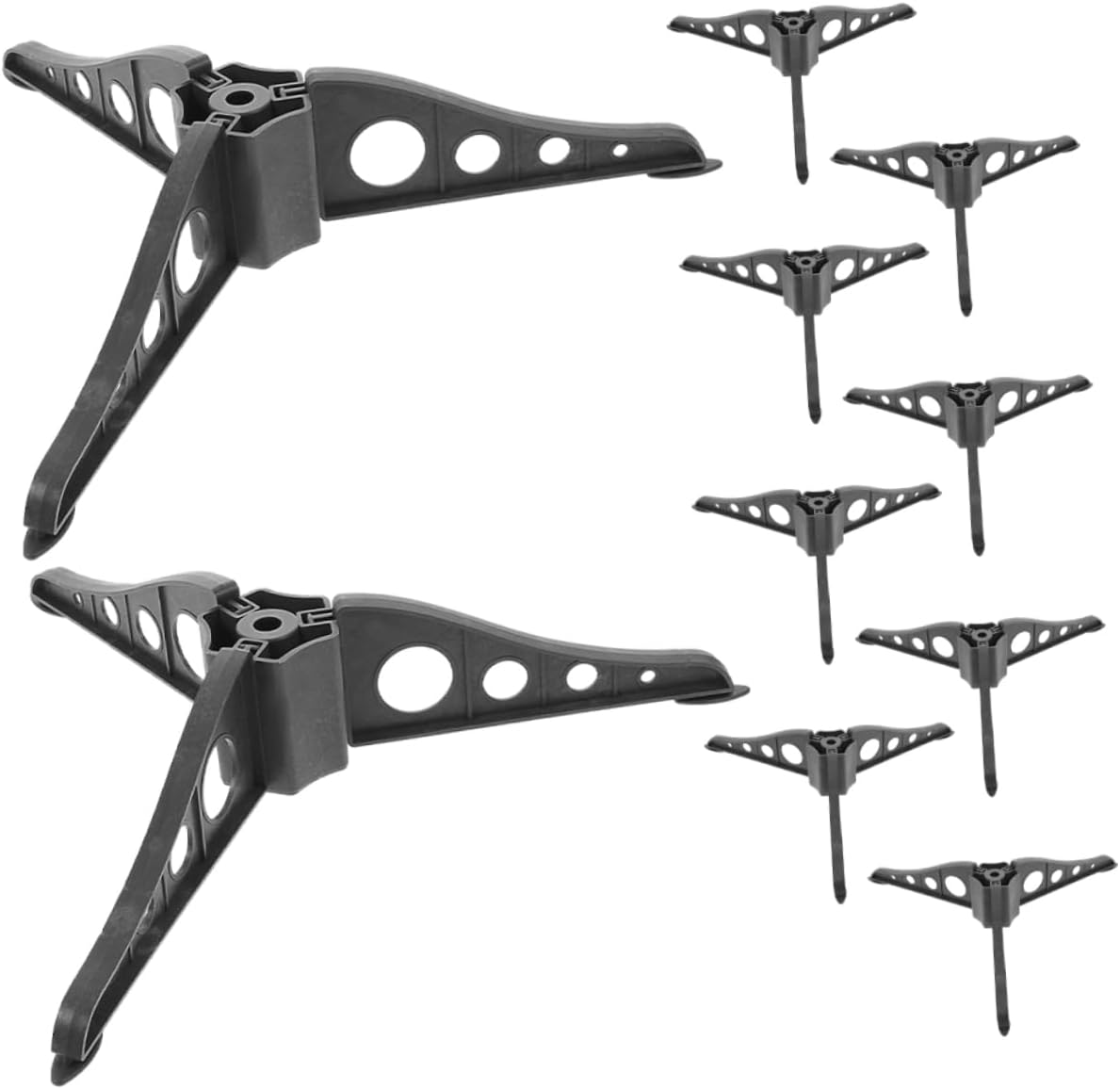 ABOOFAN 10Pcs Christmas Tree Stand Base Holder for Artificial Xmas Stable Support Compact Storage for Indoor Outdoor Holiday Decorations