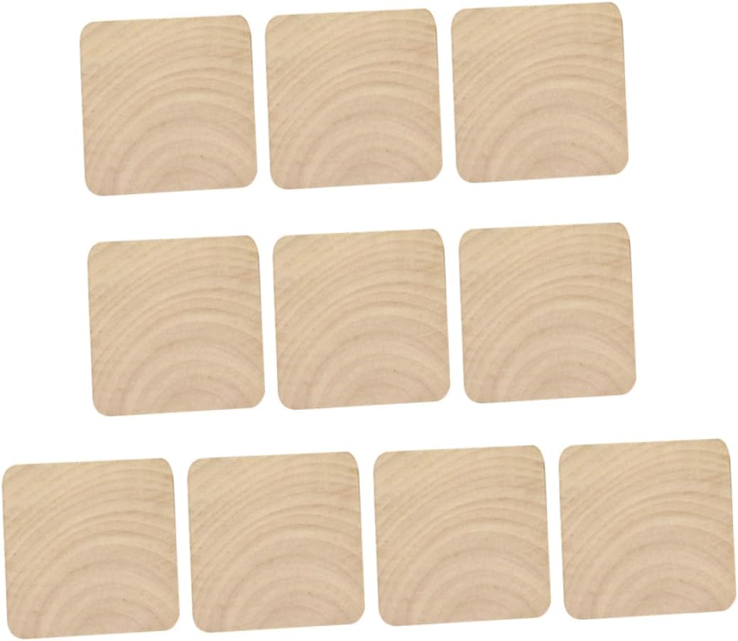 DOITOOL 10pcs DIY Stamp Base Blocks Craft Blanks for Carving Decorative Carving Blocks