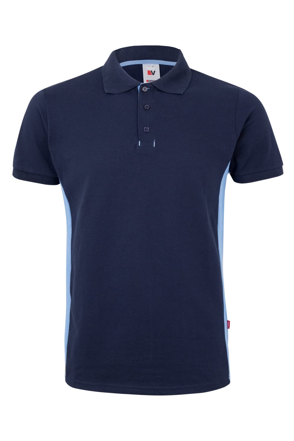 VELILLA Polo Bicolor de Manga Corta 180 gr/m2 105504 Hombre