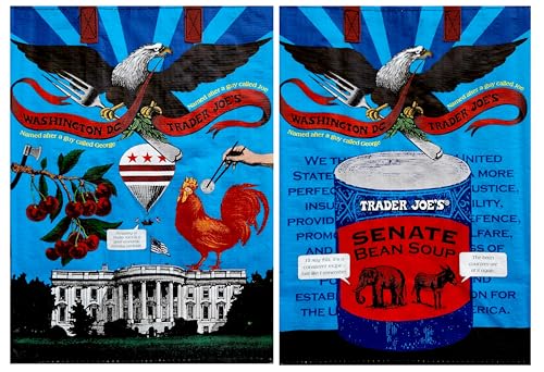 2020 Design WASH DC Theme Trader Joe's bag 1 reusable shopping grocery tote eco