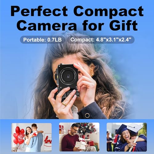 Kanorleey X9-M BLACK 4K Digital Camera For Photography,Dual Lens 48Mp Autofocus Anti-Shake Vlogging Camera thumb #4