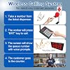 Take a Number System Queue Wireless Calling System with Ticket Dispenser Loud Speaker Voice Broadcast 3 Digit Display for Restaurant Cafe Hospital Clinic Food Truck Bank Kitchen Deli Counter