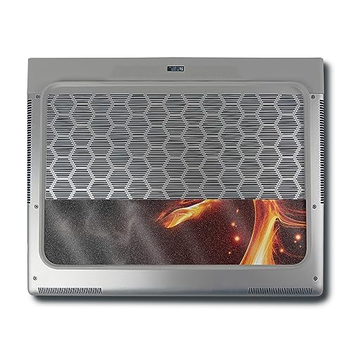 Image of MightySkins Glossy Glitter Skin Compatible With Alienware X16 R1 (2023) Full Wrap Kit - Flaming Dragon | Protective, Durable High-Gloss Glitter Finish | Easy To Apply & Change Styles | Made in the USA