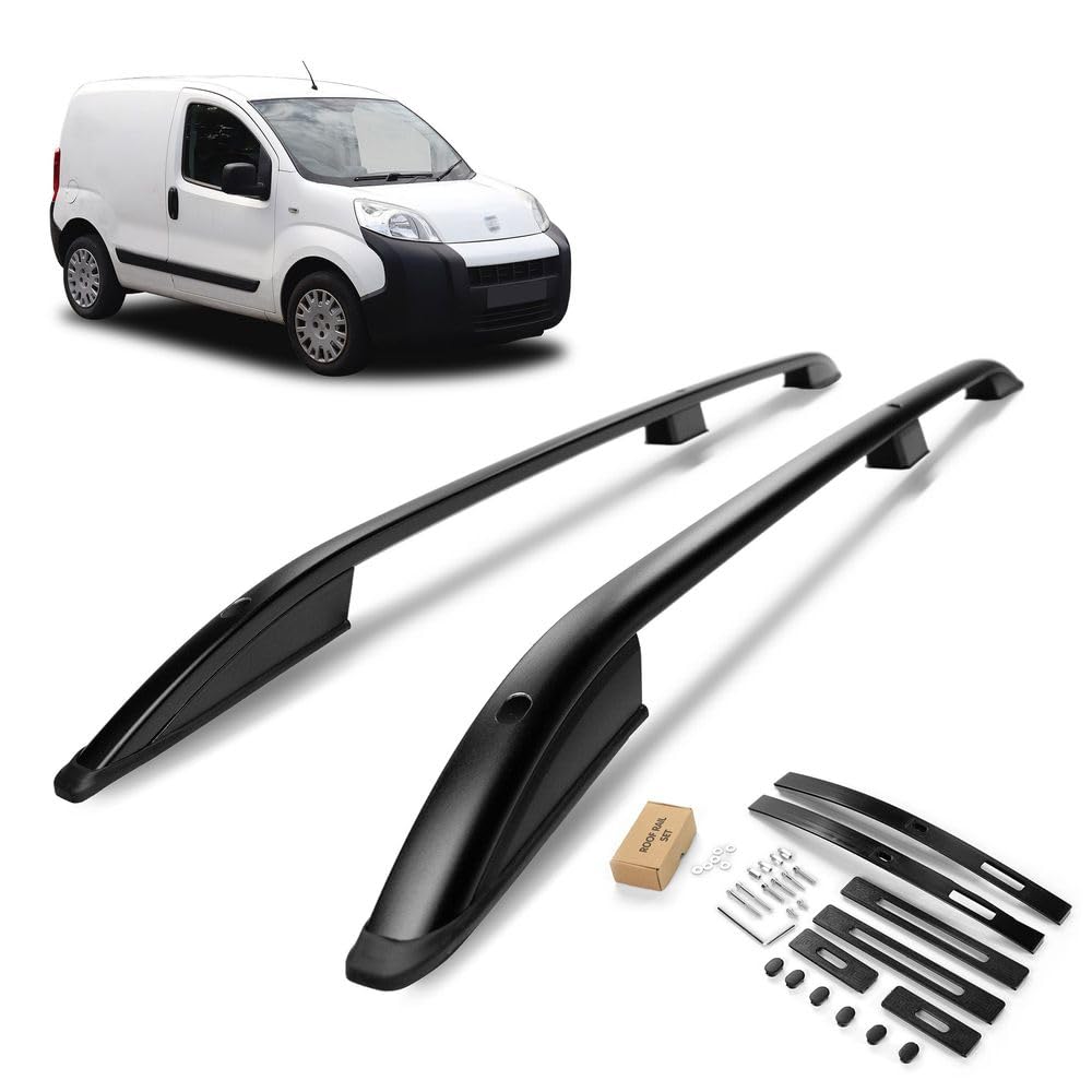 CHROMEMASTER | Barre da Tetto, Rail Tetto Compatibile con Peugeot Bipper 2007-2015; Sono Utilizzate per il Montaggio di Portapacchi, Box da Tetto o Portabiciclette | Costruzione in Alluminio