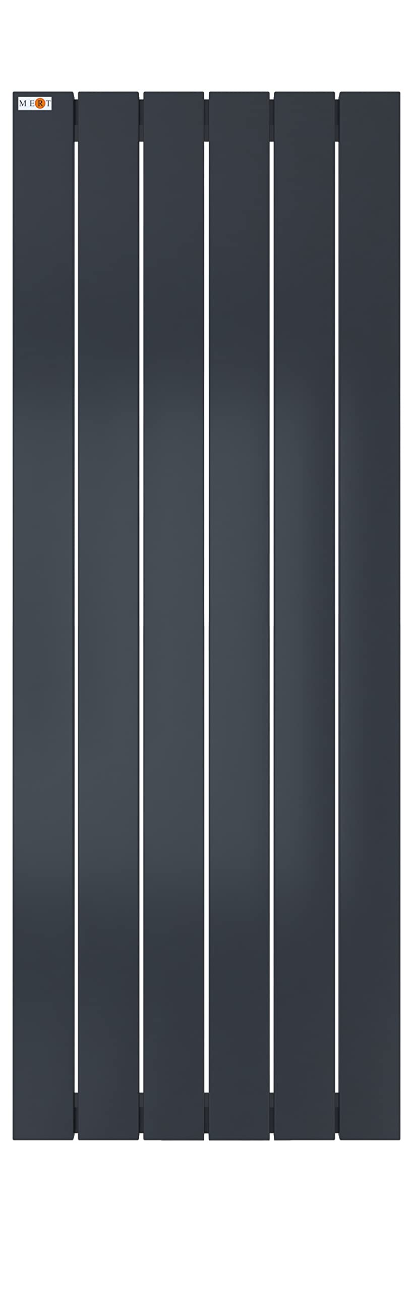 MERT Shop - designerski grzejnik łazienkowy panel model TEO (450 x 1200 mm, szary antracytowy)