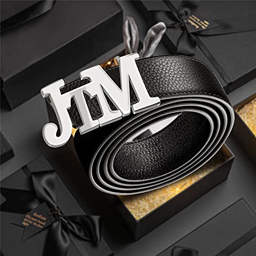 BAUMA AUTO Men's Leather Belt Custom Dress Belts for Men with Name Personalized Classic Belt for Grandpa Father's Day2