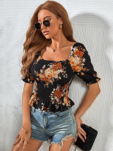 Image of TAGAS Women's Floral Regular Fit Western Top