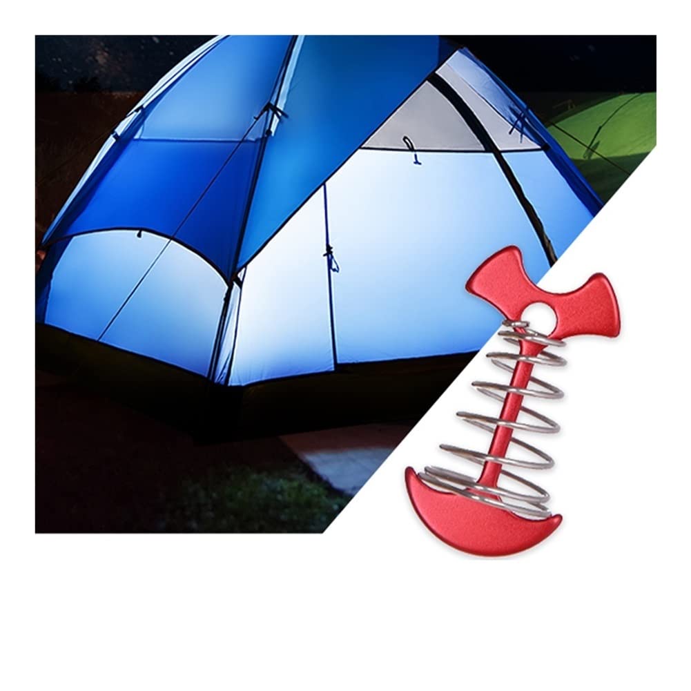 10 stücke Einstellbare Winddicht Frühling Fishbone Haken Aluminiumlegierung Camping Tragbare Markise Zelt Stakes Deck Anker Pegs Plank Boden Outdoor Reise Zelt Zubehör