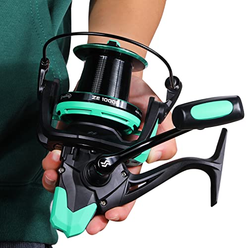 Sougayilang Surf Fishing Reel,11+1BB Stainlesss Spinning Reel, 10000 Series Super Powerful Drag - Image 2