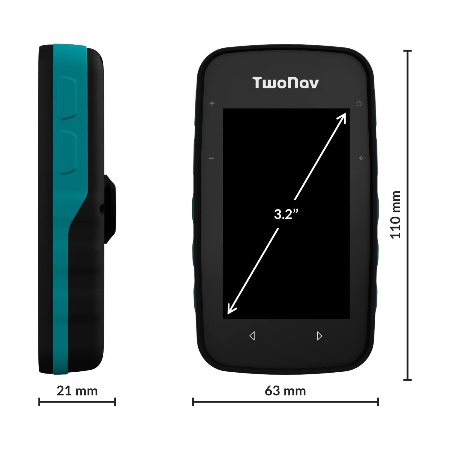 GPS Cross Plus + Pulsometro - Multisport Bicicletta Ciclismo MTB Escursionismo Trekking/Compatto e leggero/Schermo 3,2" / Autonomia 20 h/Memoria 32 GB/Carta topo