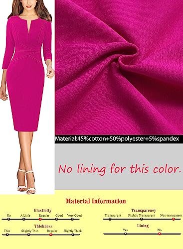 Image of VFSHOW Womens Slim Zipper Up Work Business Office Party Bodycon Pencil Sheath Dress