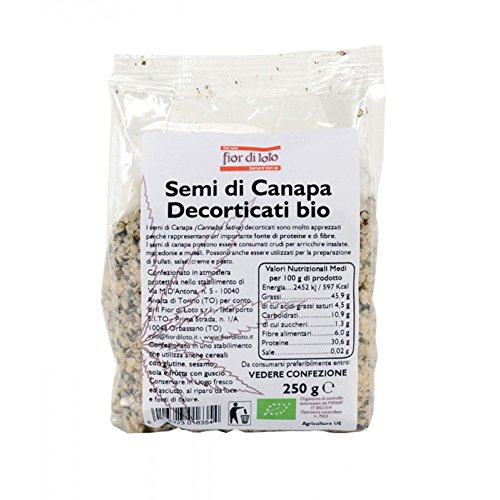 Fior Di Loto descortezada Orgánica Cáñamo Semillas 250g
