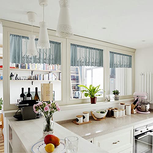 Partykindom Sheer Curtains Blackout Curtains For Bedroom- Bathroom Black Out Window Curtain Panels Kitchen Door Window Curtains Room Darkening Curtains For Bedroom Living Room Windows White Curtains #TOP2