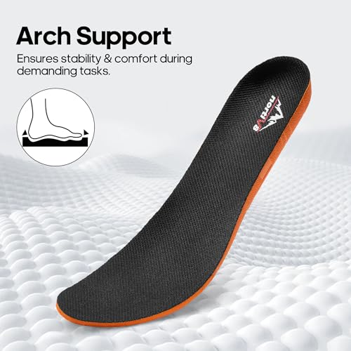 NORTIV 8 Men's Waterproof Tactical Work Winter Boots Cushion Sole Lightweight Leather Non-Slip Combat Boots with Arch Support for Military Motorcycle Hiking HydroRange,Size 10.5,Black,NMUMMT2502