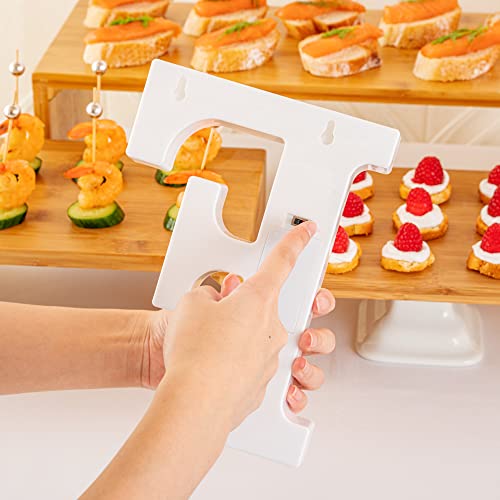 Image of Restaurantware Illumify 6.4 x 1.2 x 8.7 Inch Light Up Letter 1 Durable Marquee LED Light - Letter F Touchproof White Plastic Party Light Keyhole Slot For Parties Weddings Or Special Events