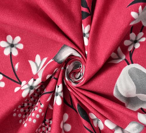 Image of VOMZER 300 Threadcount Elastic Fitted Bedsheets Single Bed with 1 Pillow Cover | Single Bed with All Around Elastic, Size 36 X 72 X 8 Inches