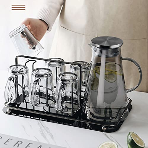 Set de 6 vasos de vidrio TOMYEUS para whisky 10 oz miniatura 5