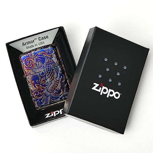 Encendedor Zippo Armor Carp Plateado 5 lados miniatura 4