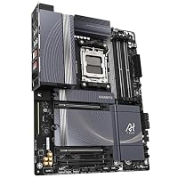 GIGABYTE B850 AI TOP Motherboard - AMD Ryzen 9000 Series CPUs, 16+2+2 Phasen Digital VRM, bis zu 8600MHz DDR5 (OC), 2xPCIe 5.0 + 1xPCIe 4.0 M.2, 10 GbE LAN, WiFi 7, USB 3.2 Gen 2x2 – Ansicht 3