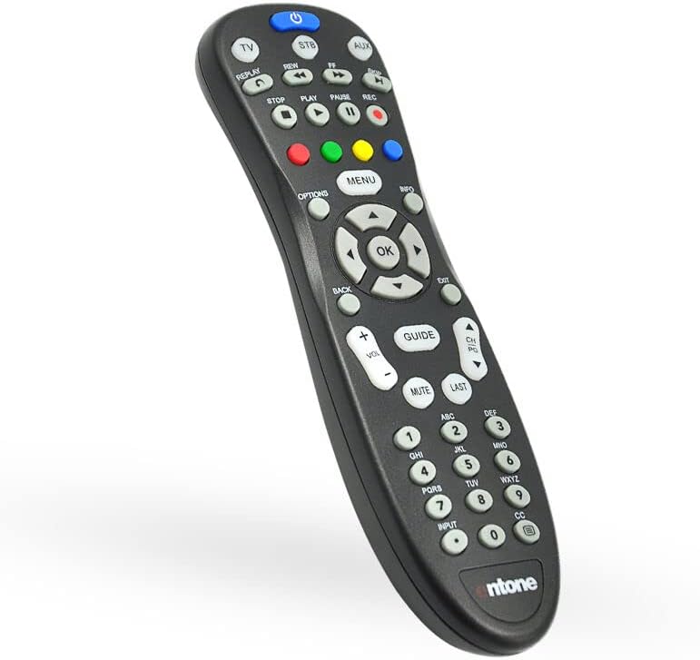 Replacement Remote Control Work for TV/Audio/Projector Universal for Entone RC45P-T2 Set Top Box