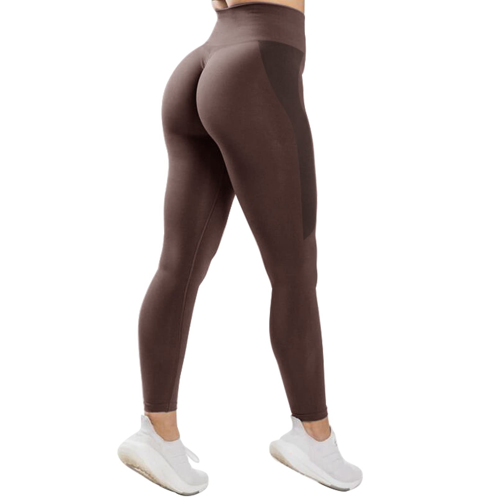 JN JANPRINT Seamless Scrunch Leggings for Women Workout Tummy Control Butt Lift Tights Running Yoga Pant Active Legging