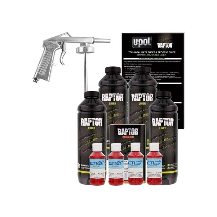Buy UPOL Raptor Hot Rod Red Urethane SprayOn Truck Bed Liner