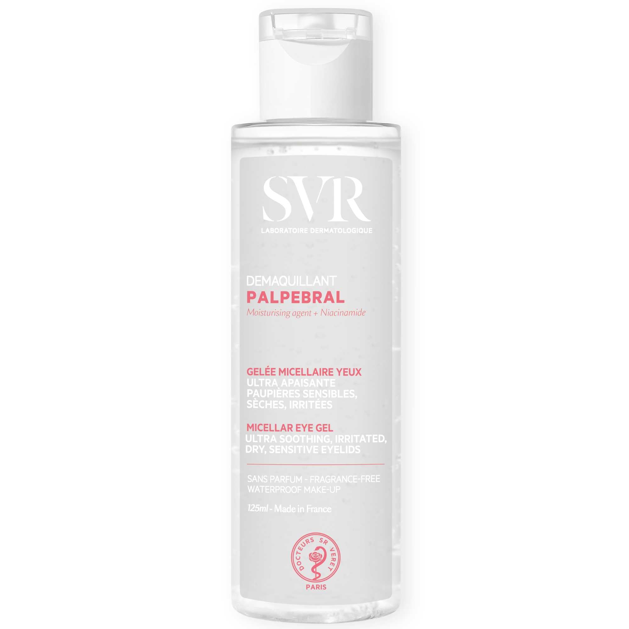 SVR PALPEBRAL No-Rinse Eye Makeup Remover Gel, Sensitive Eyes 125ml