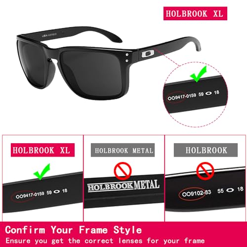 Image of Polarized Replacement Lenses for Oakley Holbrook XL Sunglasses-Multi Options,with Lens Cloth