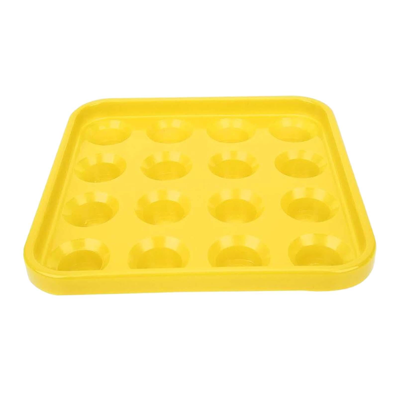 CALANDIS™ Billiard Ball Holder Tray Organizers 16 Holes Durable Pool Table Accessories Yellow | Complete Ball Sets | Balls | Billiards | Indoor Games-picture-27