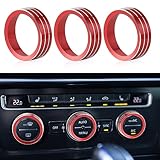 🚗【Einzigartiges Design】Dieses Produkt ist auf Ihr Auto zugeschnitten und kann sehr gut mit Ihrem Autoinnenraum übereinstimmen. Dieser dekorative Ring der Klimaanlage ist oxidationsgefärbt, um eine stilvollere und schönere Farbe zu erhalten, passend für verschiedene VW-Modelle.