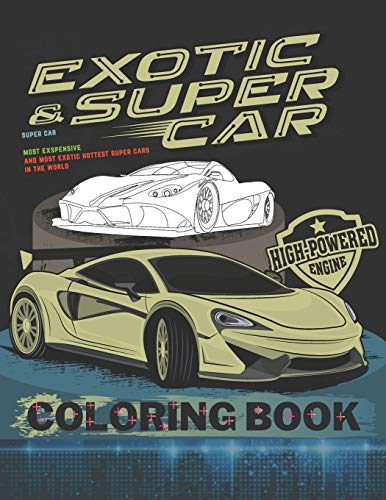 Super Car Coloring Book: Ultimate Exotic Luxury Cars Sport Amazing Designs for Kids And Adults Perfect For Gift image 3