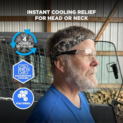 Image of Ergodyne Chill Its 6705 Cooling Bandana, Evaporative Polymer Crystals for Cooling Relief, Quick and Secure Fit, 3-Pack