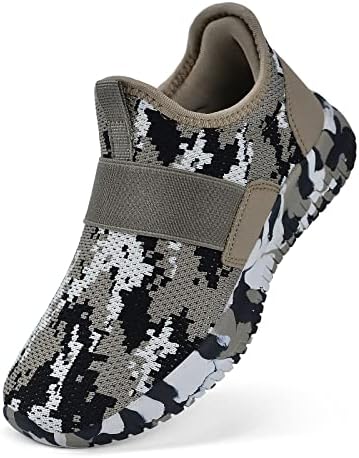 Troadlop Boys Shoes Casual Running Tennis Shoes for Boys Size 12.5 M US Little Kid Camouflage Brown