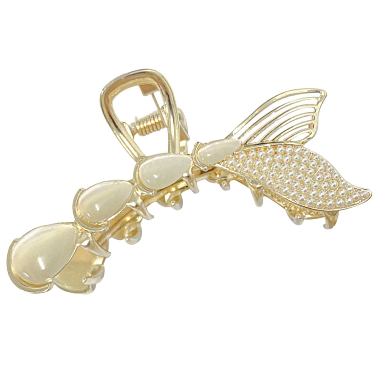 FRCOLOR 5pezzi Fermaglio Per Forma Di Sirena Con Perle Clip Per Eleganti Per Donne Accessorio Chic Per Acconciature Design Pratico Per Ogni Occasione
